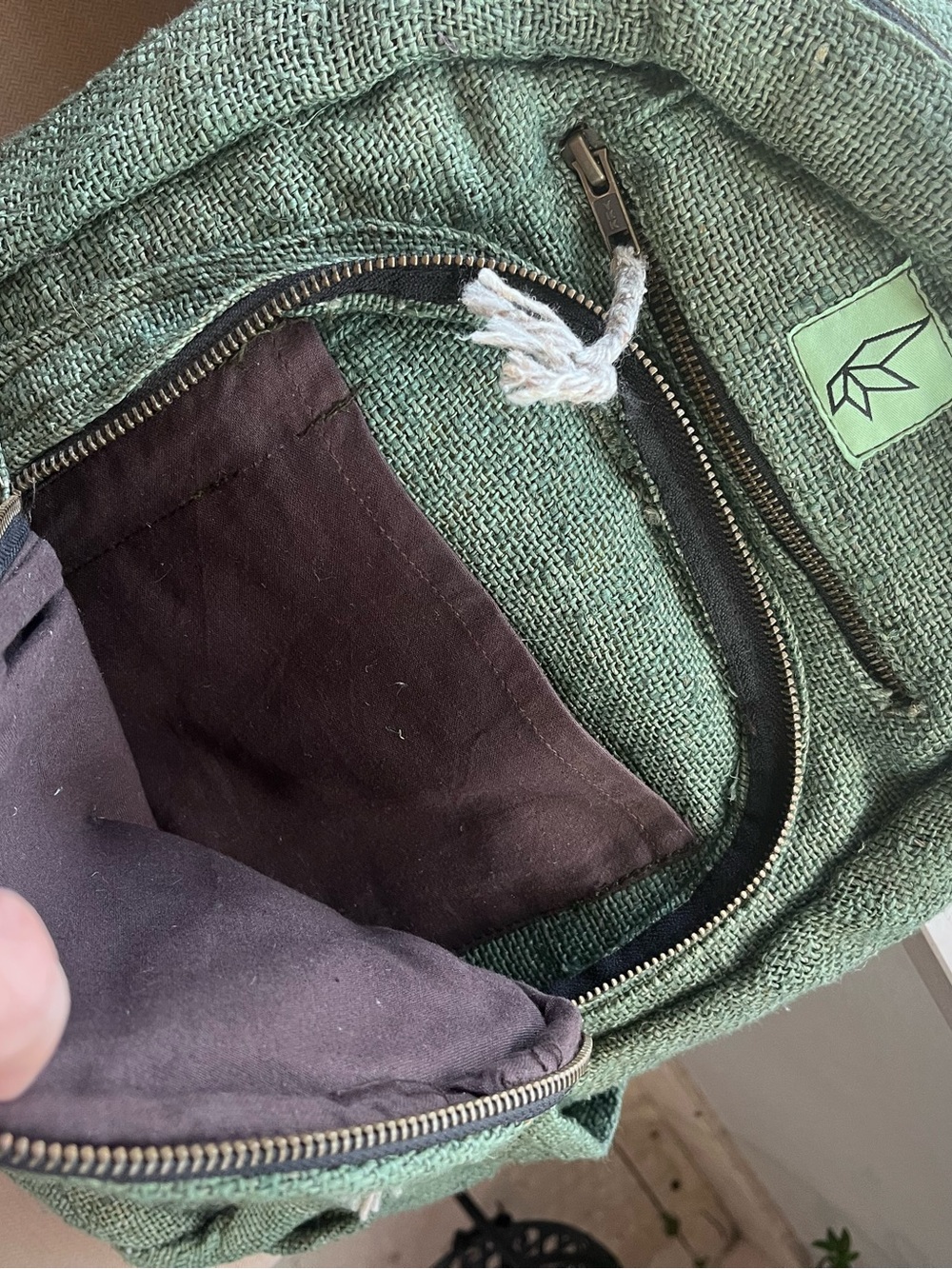 Green Hempforlife backpack - Picture 5 of 8